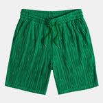 Wave Textured Button Up Shirt & Shorts