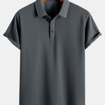 Short Sleeve Textured Polo
