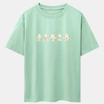 Ghost Print Heavy Weight Drop Shoulder Oversize T-Shirt