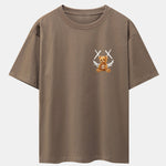 Smiley Bear Back Print Heavy Weight Oversize T-Shirt
