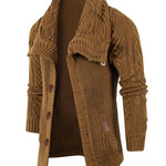 Button Up Turtleneck Sweater