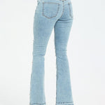 Stylish Exquisite Embroidered Slim-fit Flared Jeans