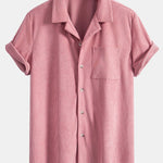 Short Sleeve Corduroy Cuban Shirt & Shorts