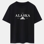 Alaska Slogan Print Drop Shoulder Oversize T-Shirt