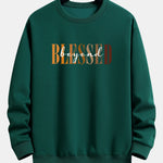 Blessed Print Relax Fit Sweatshirt