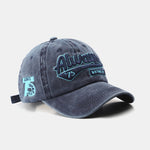 Always Slogan Embroidery Washed Distressed Baseball Cap
