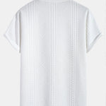 Oversize Geometric Jacquard T-Shirt & Shorts