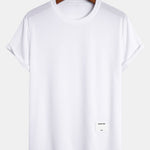 Muscle Fit Arc Hem Mesh T-Shirt