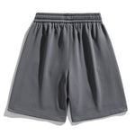 Basic Textured Drawstring Shorts