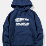 American Flag Print Hoodie
