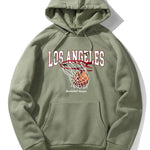 Los Angeles Basketball Print Hoodie
