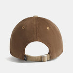 Bear Embroidery Print Corduroy Baseball Cap