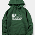 American Flag Print Hoodie