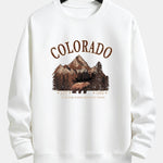 Colorado Bear Print Relax Fit Sweatshirt