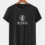 King Print Arc Hem T-Shirt