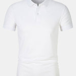 Solid Mesh Polo Shirt