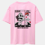 Dragon Landscape Back Print Drop Shoulder Oversize T-Shirt