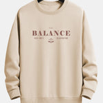 Balance Slogan Print Relax Fit Sweatshirt