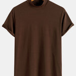 Short Sleeve Mock Neck T-Shirt