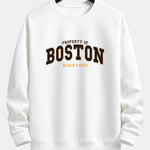 Boston Print Relax Fit Sweatshirt