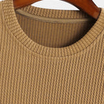 3 Pieces Long Sleeved Muscle Fit Ribbed T-Shirt