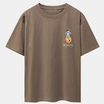 Galaxy Astronaut Print Drop Shoulder Oversize T-Shirt