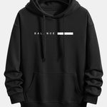 Balance Stripe Print Relax Fit Hoodie