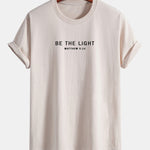 Regular Fit Be The Light Print Cotton T-Shirt