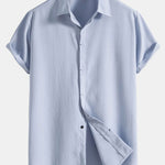 Crinkled Concealed Fly Shirt