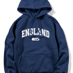 England Letter Print Hoodie