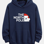 Santa Claus Slogan Print Relax Fit Hoodie