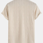 Knitted Geometric Rhombus Jacquard Polo