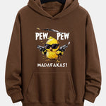 PEW PEW MADAFAKAS Chicken Print Relax Fit Hoodie