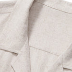 Linen Rayon Blend Cuban Shirt & Linen Cotton Blend Drawstring Shorts
