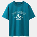 Los Angeles Palms Print Heavy Weight Oversize T-Shirt