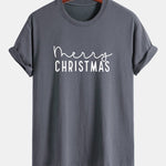 Regular Fit Christmas Print Cotton T-Shirt
