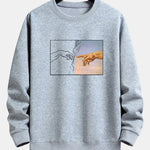 Create Adam Print Relax Fit Sweatshirt