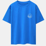 Planet Astronaut Print Drop Shoulder Oversize T-Shirt