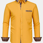 Plaid Panel Button Up Shirt