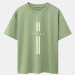 Stripe Tokyo Print Drop Shoulder Oversize T-Shirt