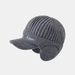 Warm Earflaps Knit Baseball Cap