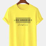 Los Angeles Checkered Print T-Shirt