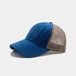 Washed Distressed Mesh Cotton Baseball Cap