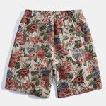 Floral Jacquard Cuban Shirt & Shorts