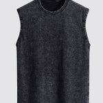 Washed Distressed Tank Top