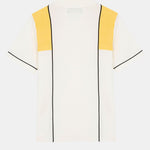 Striped Color Block Short Sleeve Sweater Polo