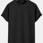 Oversize Geometric Jacquard T-Shirt & Shorts