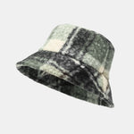 Vintage Teddy Check Warm Bucket Hat