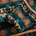Ethnic Geometric Teddy Fleece Hoodie