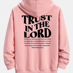 Trust In The Lord Print Relax Fit Hoodie